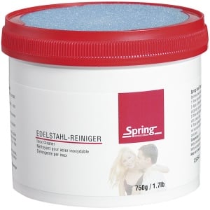 Spring Edelstahlreiniger, Reinigungspaste für Edelstahlgeschirr, einfach und effizient in der Anwendung, 750 g - Dose