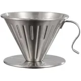 Keuyeo Übergießen Sie Den Kaffeefilter. Edelstahl-kaffeefilterkegel, Tropfbecher, Kaffeetrichter, Tropfbecher, Wiederverwendbarer Kaffeefilter
