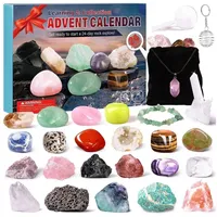 LuxusKollektion Spielzeug-Adventskalender Kristalle Adventskalender 2024 für Kinder, 24 Stück Gesteine
