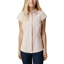COLUMBIA Damen Shirt Saturday Trail II Stretch, Peach Cloud End on End Grid Grid, S