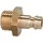 ede - riegler Riegler Nippel für Kupplungen NW 5, Messing blank, G 3/8 AG, SW 19