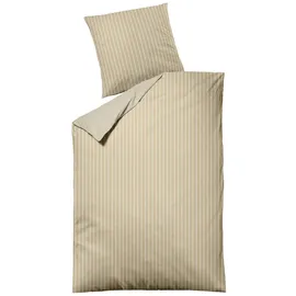 MONDO DENALA Gestreift Beige 135 x 200 cm + 80 x 80 cm