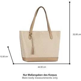 Gabor Annett Shopper Polyurethan Beige/Weiß