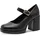 Marco Tozzi Damen Pumps mit Riemen Elegant mit Blockabsatz, Schwarz (Black), 40 EU