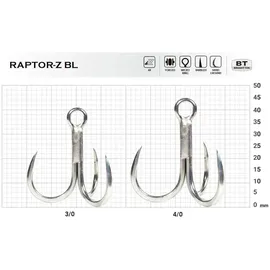 BKK Drillingshaken Raptor Z Silver 3/0 10 St.