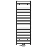 ECD Germany Badheizkörper Mittelanschluss 50x150 cm Anthrazit mit Thermostat Eck