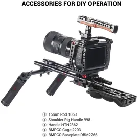 SmallRig 2077 Universal-Schulterpad mit 15 mm RailBlock