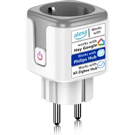 SURFOU Zigbee Steckdose Smart Zeitschaltuhr Grau 1 St.