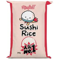 RICEFIELD Sushi Reis, Rundkorn Japonica 20kg