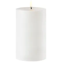 Piffany Uyuni Outdoor LED Stumpenkerze 8,4 x 15 cm weiß