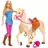 Barbie Pferd & Puppe blonde Haare