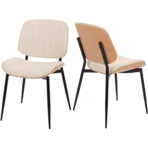 MCW Esszimmerstuhl O44 Kunstleder weiß 2er Set