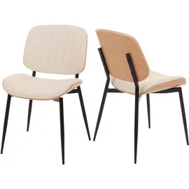 MCW Esszimmerstuhl O44 Kunstleder weiß 2er Set