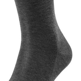 Falke Herren Kniestrümpfe Tiago, Socken, Bio-Baumwolle, Logo, lang, einfarbig Anthrazit 47-48
