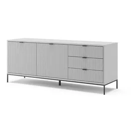 Vicco Eliza TV-Lowboard 150 x 42 cm Grau Holzwerkstoff