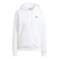 Adidas Damen Essentials SMALL Logo Feel Cozy Hoodie, White, M