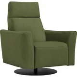Egoitaliano Sessel »Blues Designsessel, Loungesessel,« drehbar, inkl. manuelle Relaxfunktion durch Push-Back-Mechanismus, grün
