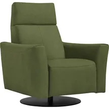Egoitaliano Sessel »Blues Designsessel, Loungesessel,« drehbar, inkl. manuelle Relaxfunktion durch Push-Back-Mechanismus, grün