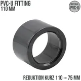 Mega Group PVC-U Klebefitting Reduktion kurz 110 mm - 75 mm)