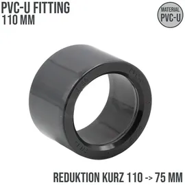 Mega Group PVC-U Klebefitting Reduktion kurz 110 mm - 75 mm)
