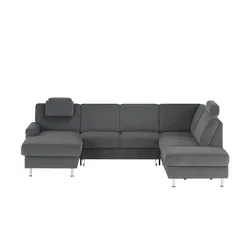 meinSofa Wohnlandschaft Mit verschiedenen Funktionen verfügbar Jana , grau , Maße (cm): B: 309 H: 87 T: 235.0