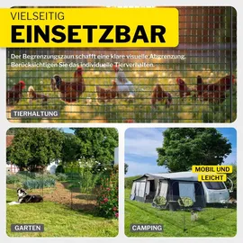 Horizont Begrenzungszaun FLEX 25 m x 90 cm Grün