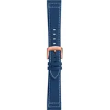 Mido Leder Textil Ocean Star Tribute Stoffband Blau, 21/18mm M604017780 - blau