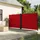furnicato Seitenmarkise 180 x 600 cm Rot Polyester