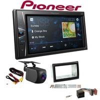 Pioneer Autoradio 2 DIN Rückfahrkamera für Renault Megane II 2002-2008 schwarz