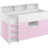 BIM Furniture Etagenbett NEO 90 x 200 cm Eiche weiß lavendel