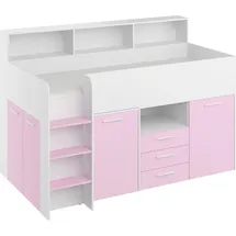 BIM Furniture Etagenbett NEO 90 x 200 cm Eiche weiß lavendel