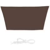 Relaxdays Trapez, Sonnensegel braun