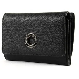 Mandarina Duck Mellow Leather Portemonnaie Damen schwarz