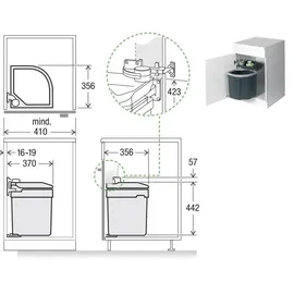 Müllex Euro Flexx 35 l Schwarz