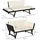 Outsunny Polyrattan Gartensofa 2-Sitzer Loungesofa braun
