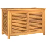 vidaXL Gartenbox mit Beutel 90x50x58 cm Massivholz Teak