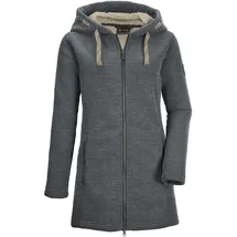 G.I.G.A. DX Damen Strickfleeceparka/Fleecejacke mit Kapuze GW 54 WMN KNTFLC PRK, aquaverde, 38,