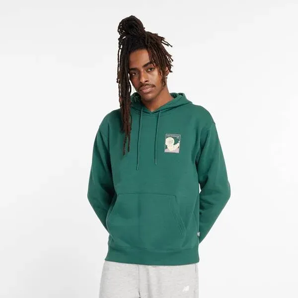 NEW BALANCE Herren Kapuzensweat New Balance, NIGHTWATCH GREEN  (MT43579NWG), XL