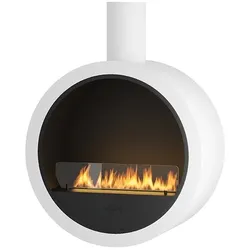 OutInFire INCYRCLE – Biokamin Bioethanol-Kamin mit abgehängter Decke – Weiß