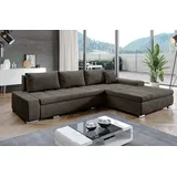 ax living Eckcouch 2-Sitzer Braun