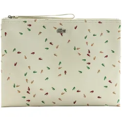 LACOSTE Clutch L Confetti Croc Farine