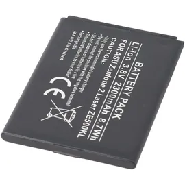 AccuCell Akku passend für Asus Zenfone 2 Laser ZE500KL, Li-Ion, 3,8V, 2300mAh, 8,7Wh