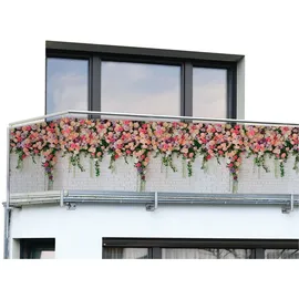 Maximex Balkonsichtschutz 85 x 500 cm bunt/rosa