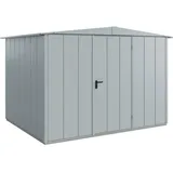 Hörmann Metall-Gerätehaus Berry Modern mit Satteldach Typ 3, 324 x 248 cm,fenstergrau,8 m2