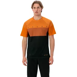 Funktionsshirt VAUDE "MEN'S MOAB T-SHIRT VI", Gr. L, gelb (kurkuma), Single Jersey, Obermaterial: 100% Polyester, sportlich, bequem, Kurzarm, Shirts, Fahrradshirt mit Raglanärmeln