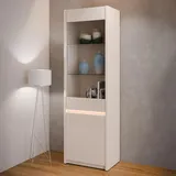 Forte Oak SQUERE Vitrine, Beleuchtung, Glastüre, grifflos