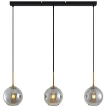LINDBY Hiwana 3-flg. 110 cm kugelförmig grau/schwarz
