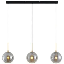 LINDBY Hiwana 3-flg. 110 cm kugelförmig grau/schwarz