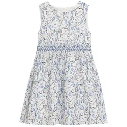 Druckkleid DANAMADE "DANAMADE Dresses DPADME", Mädchen, Gr. 146, EURO, blau, Oberstoff: 100% Polyester / Futter: 100% Baumwolle, Kleider