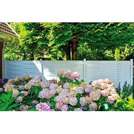 Tetzner & Jentzsch Lamellenzaun Lightline 180 x 180 cm weiß